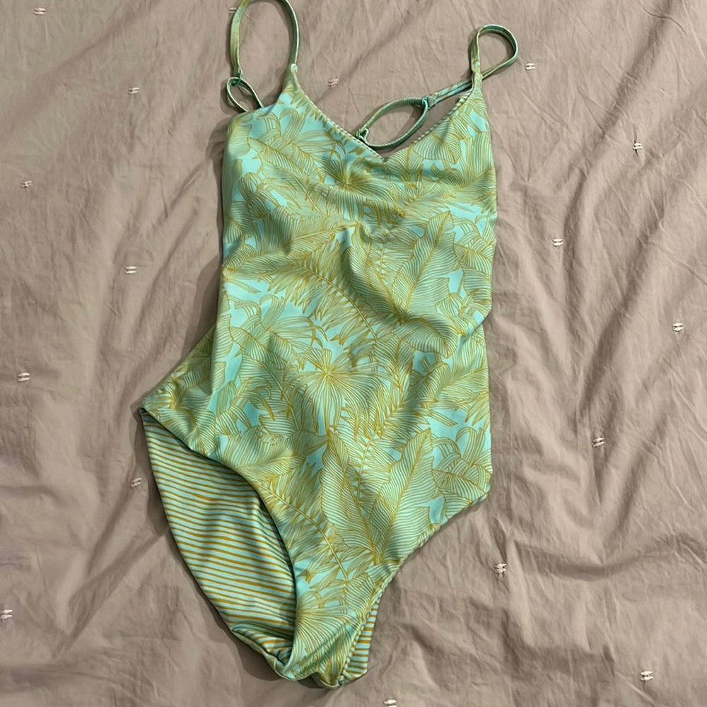 Prana reversible swimsuit, one piece.
